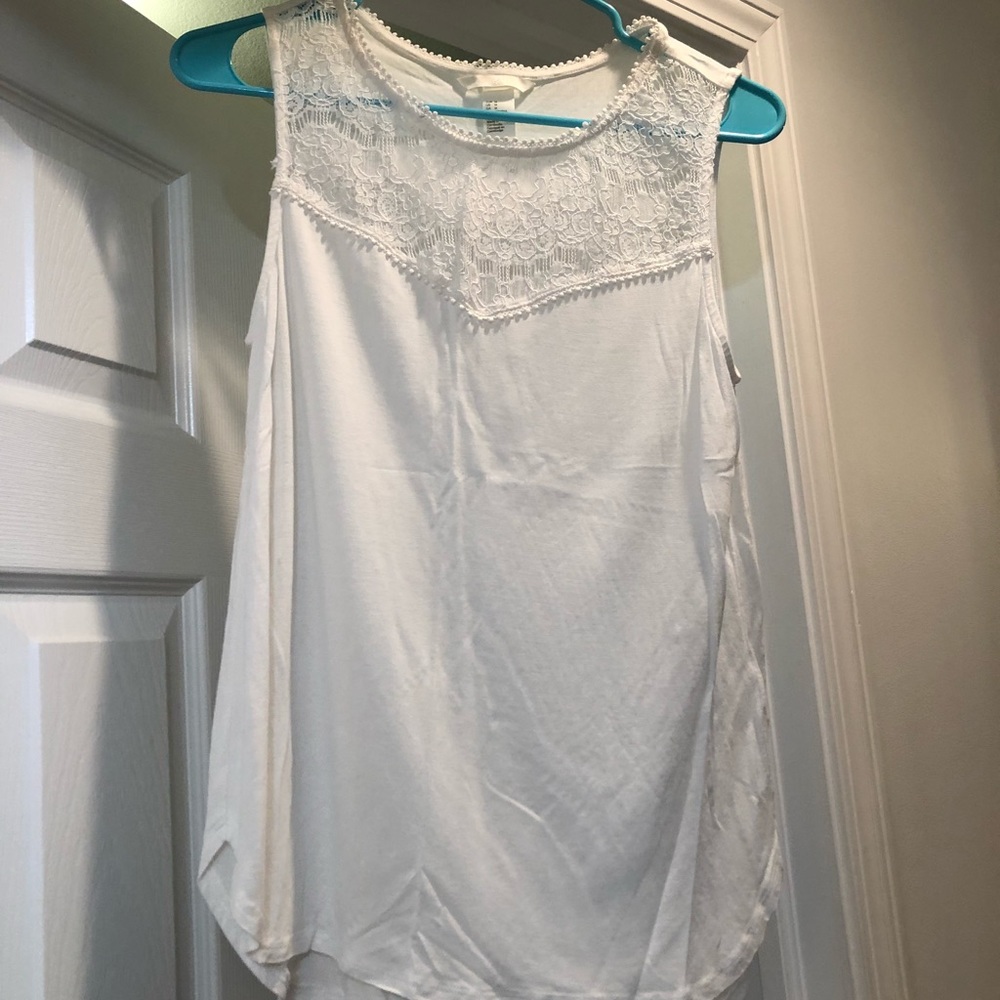 White tank top